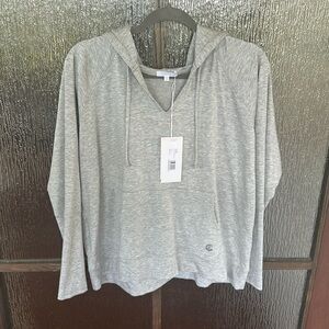Calme by Johnny Was Easy Pullover Hoodie Gray size Medium $198 Sweatshirt